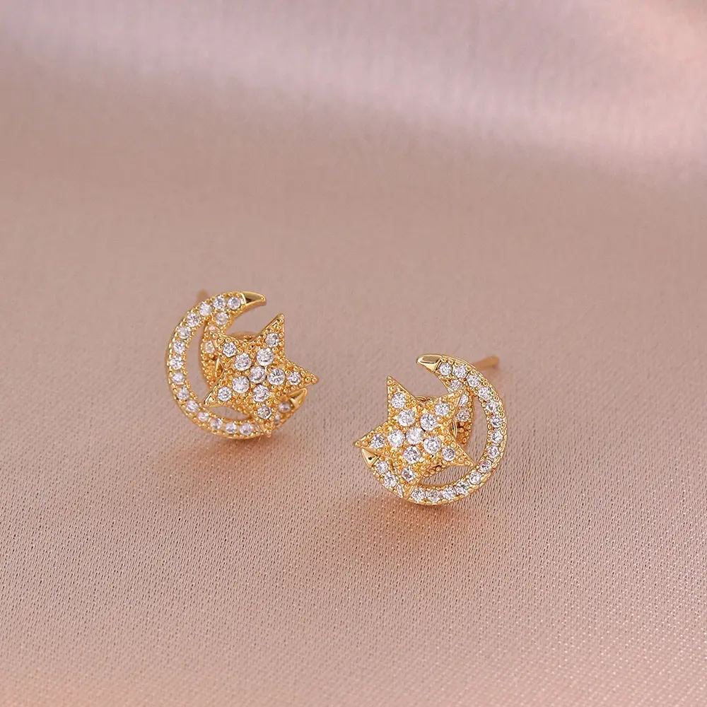E0417 Venus Moon Earrings