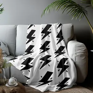 Throw Blanket Plush, Lightning Bolt, Christmas Gift, Home decor, Bedroom, Teen themed blanket, soft, comfortable fall throw couch blanket the softest big blankets adult blanket barefoot dreams  throw blanket