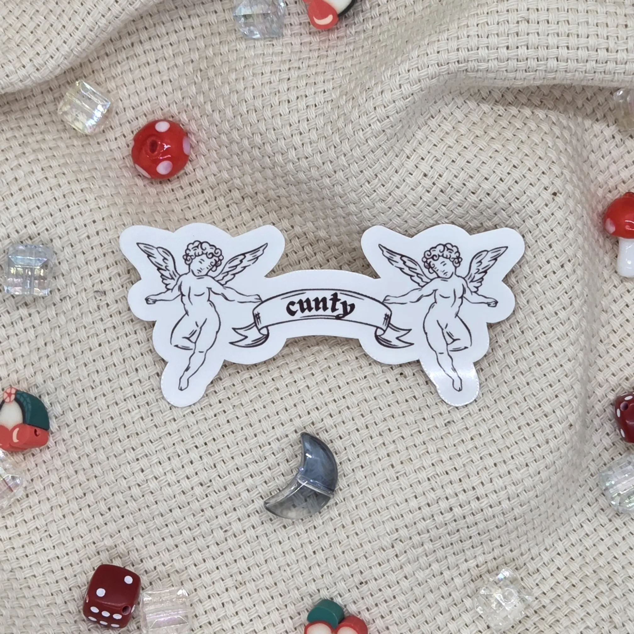 Cunty Cherubs Sticker  - Nostalgia - 90s - 2000s - Millennial - Y2K - Retro - Pop Culture