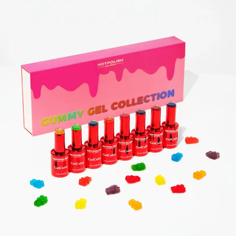 NOTPOLISH GUMMY GEL COLLECTION SHEER GEL POLISH