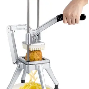 Professional Vegetable Dicer and French Fry Cutter, 4 Stainless Steel Blades, Commercial Slicer, Ideal for Restaurant and Home Kitchen