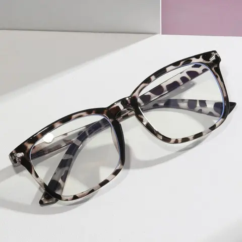 Square Frame Anti-blue Light Glasses, Stylish Square Frames, Fashion Eyeglasses for Women & Men, Fashion Eyeglasses for Work, Daily Clothing Decor, Perfect for Student Daily Use