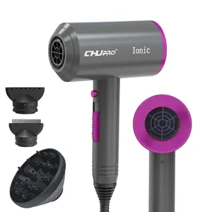 Professional 2000W Hair Dryer with Diffuser - Million Negative Ions, 3 Heat/Speed Settings, Powerful AC Motor for Salon-Quality Styling