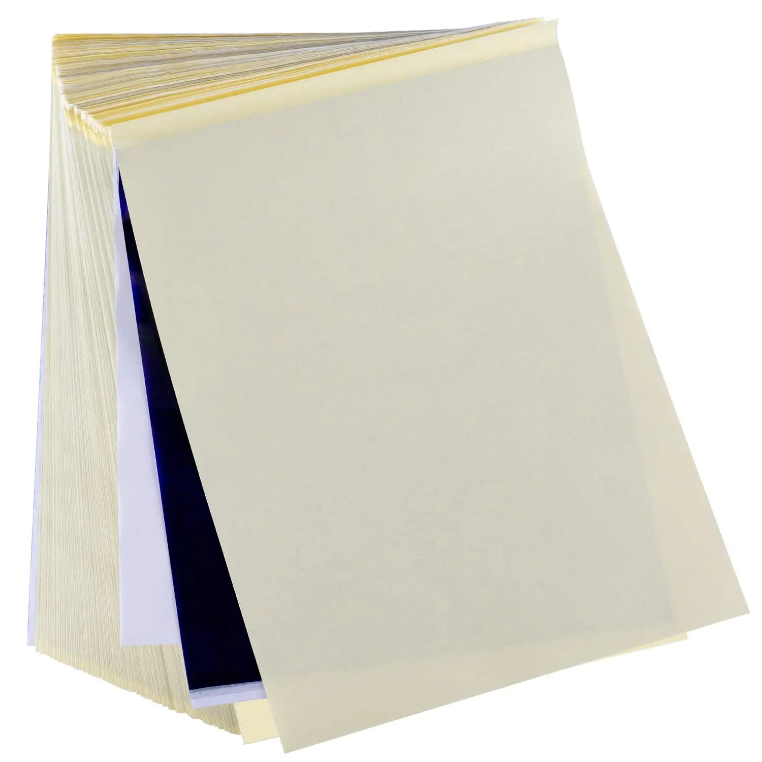 Tattoo Transfer Paper, 100 Sheets Tattoo Stencil Transfer Paper for Tattooing Blue