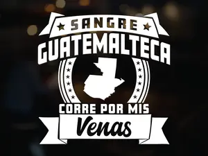 Stickers para Carros Sangre Guatemalteca Corre por mis Venas Calcomanias para Autos Guatemala Decal for Cars and Trucks Latin Heritage