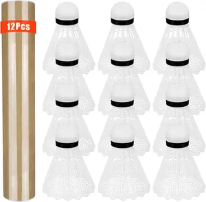 12 Pack Nylon Badminton Shuttlecocks Badminton Birdie Balls with Great Stability and Durability,Shuttlecock Indoor Outdoor Sports Hight Speed Training