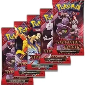 TCG Pokemon Destined Rivals 5 Pack Bundle