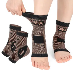 Brace, Copper Infused   Compression Socks,  Braces for Men Women,  Compression Sleeves, Foot  Wraps for Achilles Tendon Sprained  Plantar Fasciitis support ankle HealthcareA pair of clothes
