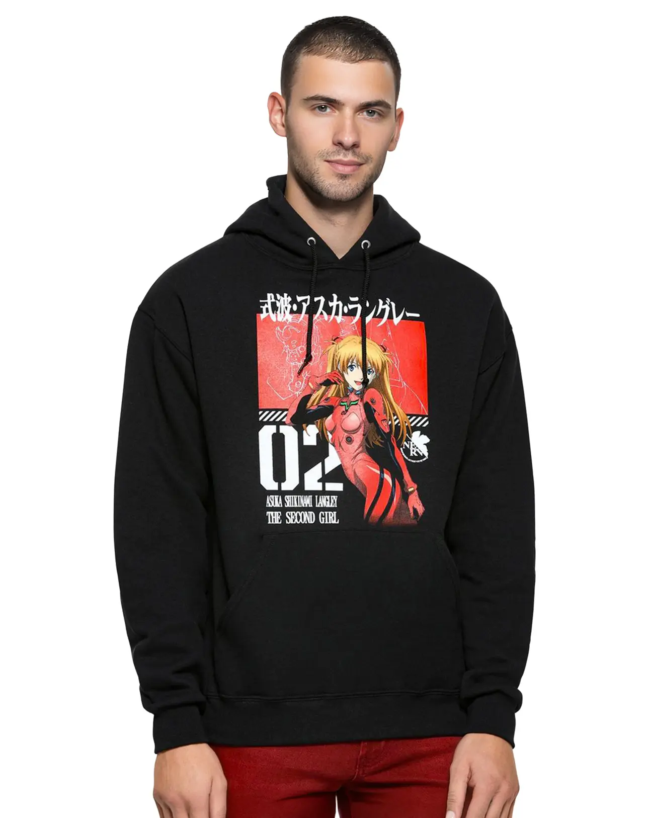 Neon Genesis Evangelion Hoodie Men's The Second Girl Adult Pullover Sweatshirt