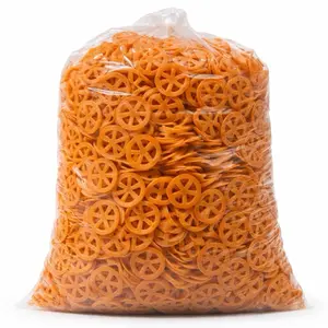 Palmex Rueda Fried Snacks (1LB) - Orange Wheel Shaped Chips for Snacking