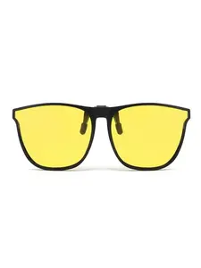 Unisex Large Frame Clip-On Glasses, Fashionable Eyewear for Men and Women, Stylish Accessory for Daily Use