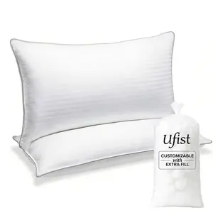 【High-End Look for Less】UFIST Hotel Collection Bed Pillows Queen/King Size Set of 2 - Pillow for Sleeping - Soft Support for Back, Stomach or Side Sleepers