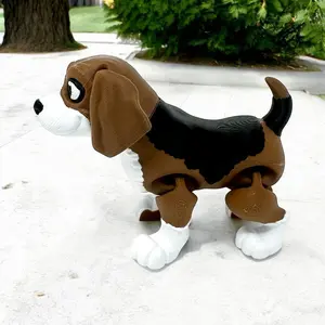 Charming Beagle: A 3D-Printed Companion collectible figurine dog lover lover gift print dog figurine decor office decor dog figure home Decorative Decoration