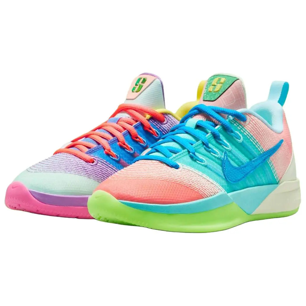 Nike Wmns Sabrina 3 'What The' Sports Shoe, Women's Athletic Sneaker for Sports & Outdoor Activities, Performance, Court Play, Athletic Shoes, Performance Sneaker, Responsive Cushion, Secure Fit, Mismatched Colors, Multi-Color, Runs Small, Athletic Sizes