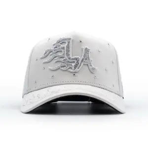 Cap “LaFlames”, white, “KlanHats”, premium.
