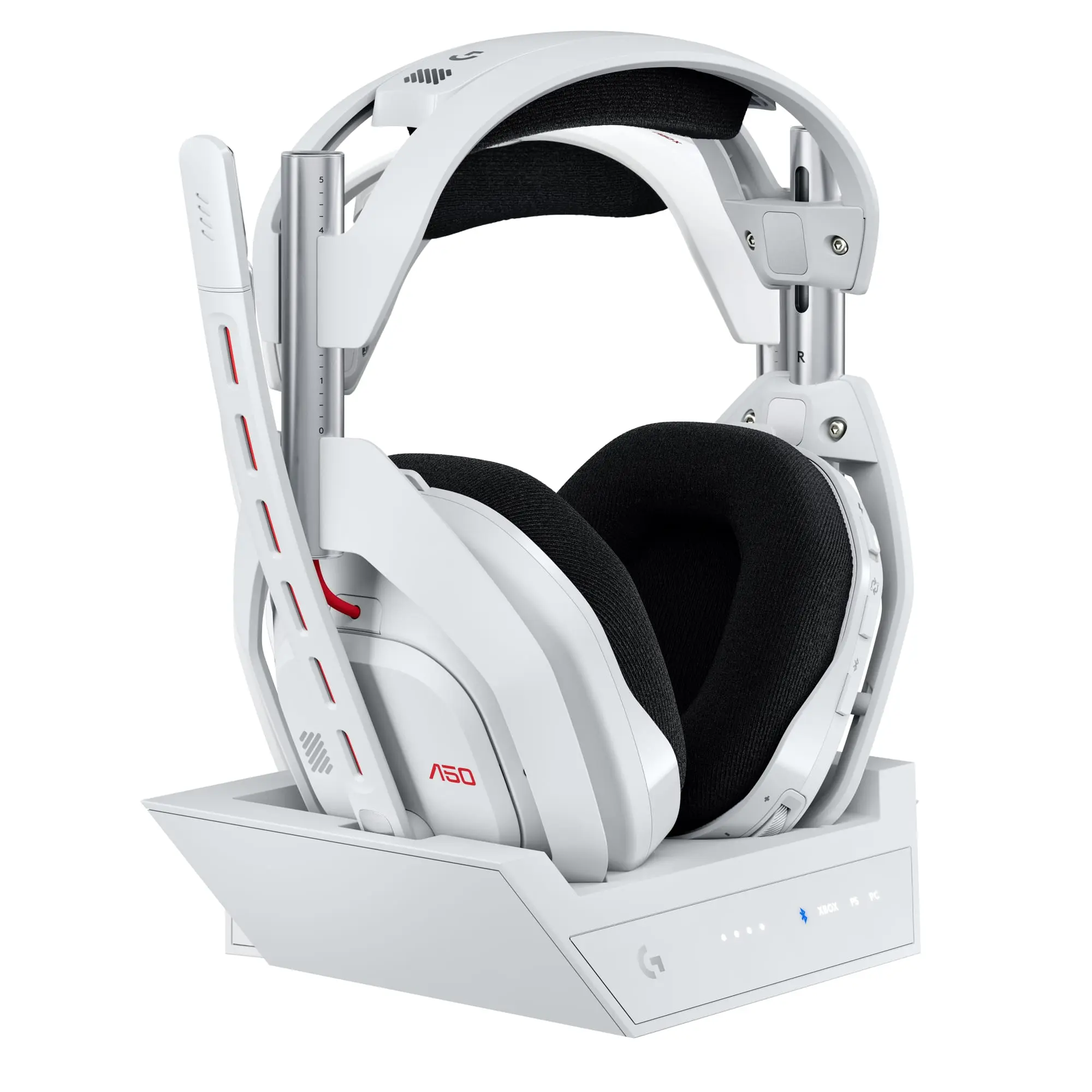 Logitech - A50 LIGHTSPEED Wireless Gaming Headset  Base Station (Gen 5) for Xbox, PlayStation 5, PCMac or Nintendo Switch - White