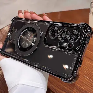 Phone Case - Phone Case - Luxury Magnetic Transparent Hard Case Compatible with for Samsung Galaxy S26, S25, S24, S23, S22 Ultra Plus, And Fe EDGE, Designed for Wireless Charging