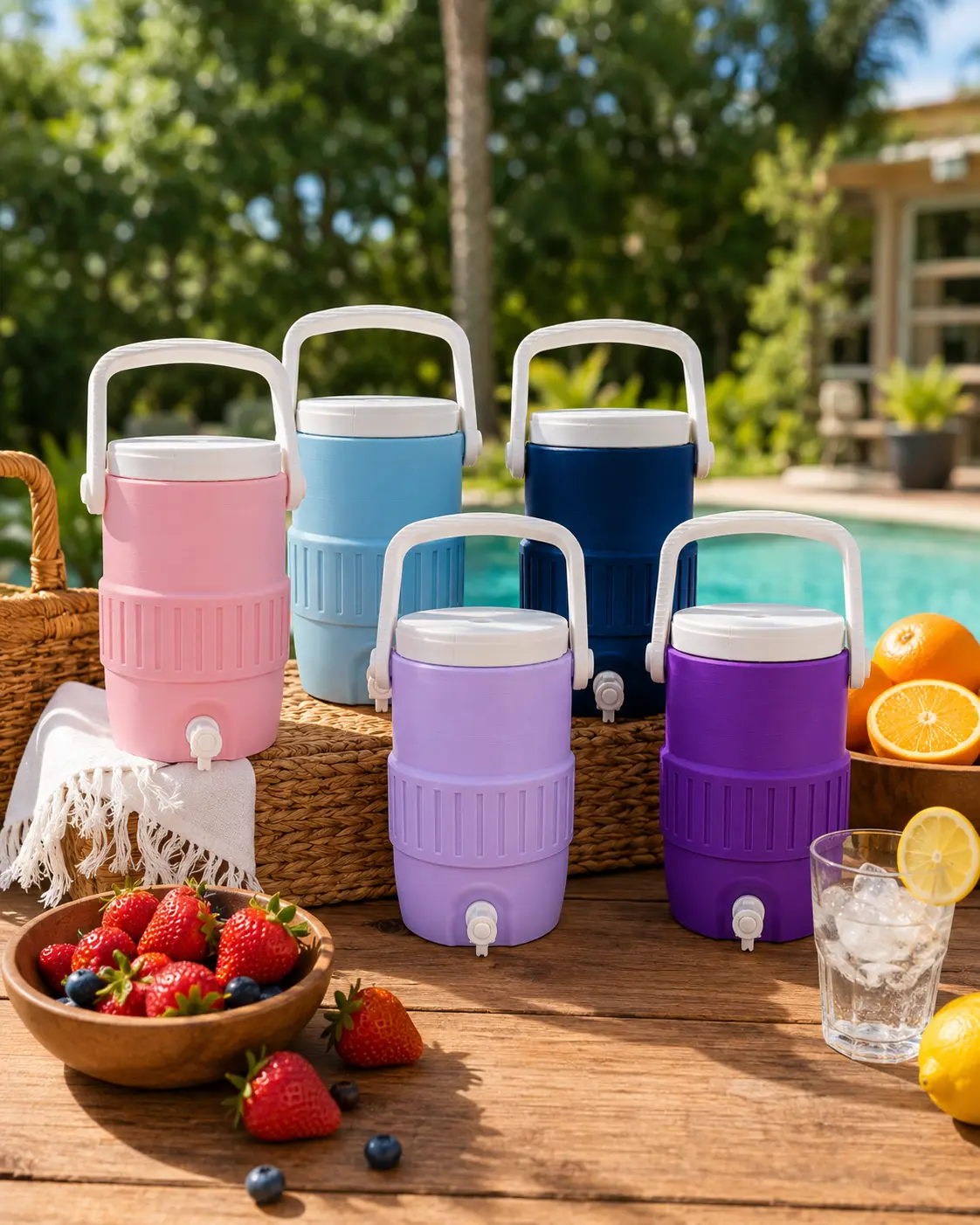 12oz Can Holder Mini Cooler Jug with Handle - Perfect for Outdoor Events and Parties