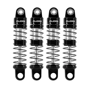 INJORA Aluminum 26mm Oil Shocks for 1/30 Axial SCX30 Upgrade,  1g/Each(Black Silver)