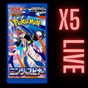 Ninja Spinner Booster Pack x 5 (LIVE)