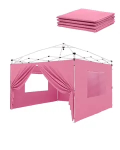 4-Piece Sidewalls for 10' x 10' Pop Up Canopy – Waterproof Fabric with 99% UV Protection Instant Sun Walls (Canopy Tent NOT Included)