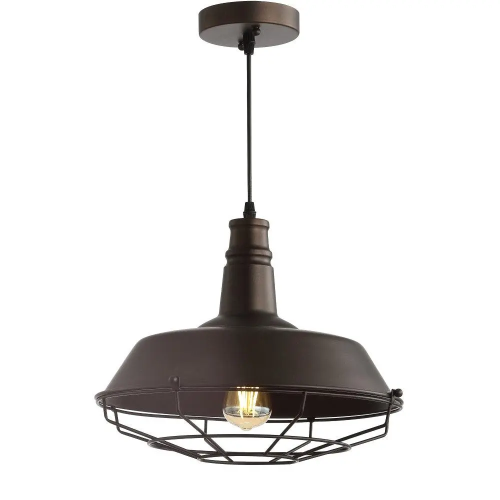 JONATHAN Y Zeniba Linear Adjustable Metal Body Pendant Light - Iron, Seeded Glass, Farmhousestyle LED with Led Bulbs, Accent Ceiling Lighting for Living Room, Kitchen