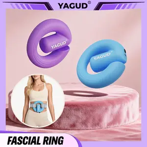 Yagud Electric Fascia Massage Ring – 8-Speed Adjustable Vibration Massager for Deep Tissue Muscle Relief, Body Sculpting, Pain Relief & Recovery, Portable for Neck, Shoulder, Back, Waist & Legs