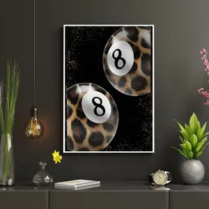 Leopard black 1 - POSTER NO FRAME