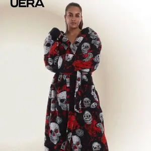 Unisex Hooded Bathrobe with Pockets & Belt, Soft Comfortable Home Wear, Long Sleeve, Available in Three Colors, Perfect Gift