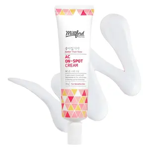 Millford AC On-Spot Cream 30g/1.05 Oz, Zinc Oxide 10%, Niacinamide 2% for Active Skin Repair, Acne Spot Treatment for Face, Blemish Care, Dark Spot, Korean Skincare for Sensitive & Acne-Prone Skin
