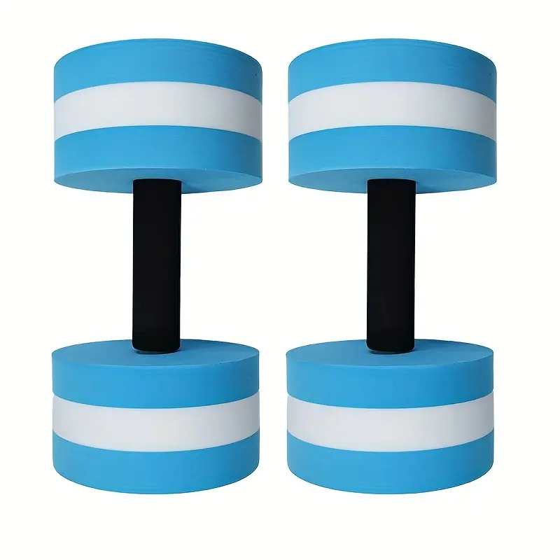 2counts Premium EVA Foam Aqua Dumbbells - Unisex Water Exercise Gear for Pool Yoga & Aerobics - Adjustable Buoyancy Barbell Set - Ideal for All Fitness Levels, Non-Slip Grip
