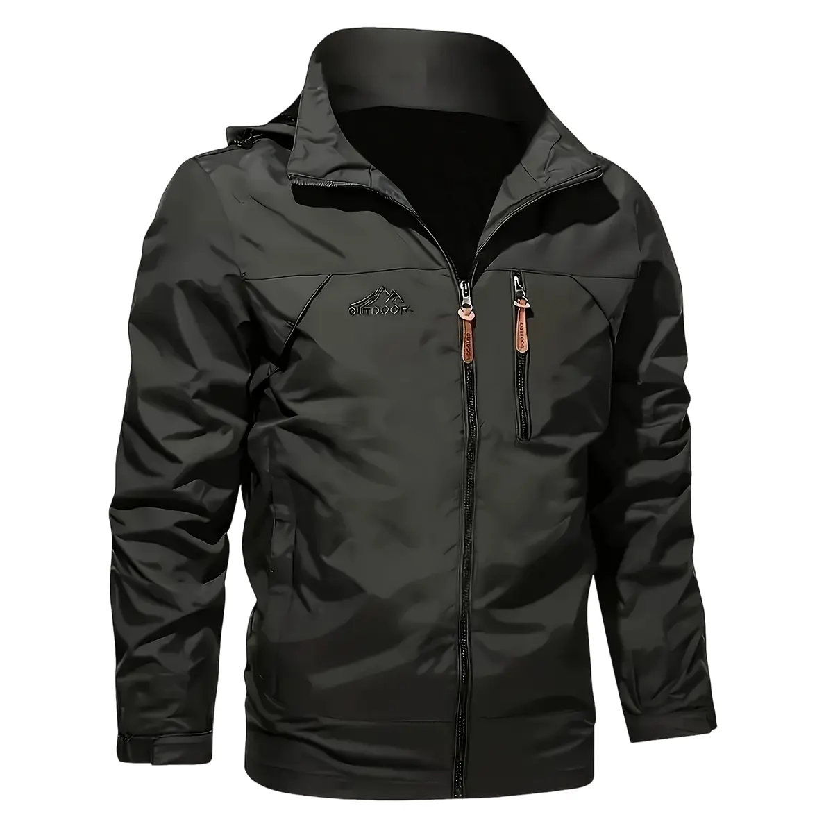 Men’s fashion casual autumn/winter zip-up long-sleeve sports jacket, suitable for running, training, outdoor warmth, men’s jacket outerwear