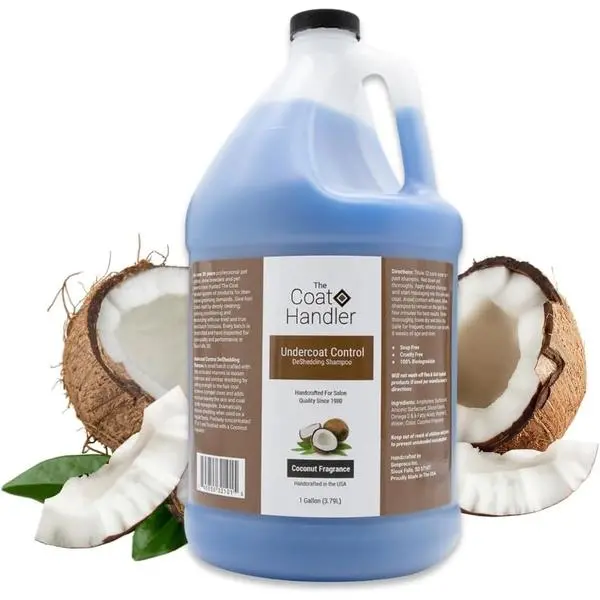 Undercoat Control deShedding Dog Shampoo, 1 Gallon - Combats and Reduces Shedding, Undercoat Removal, Omega 3 & 6 Rich, Vitamin E Strengthens The Hair Follicle, Natural