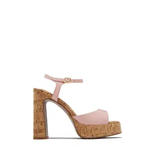 Catalina Platform Chunky Heels - Pink