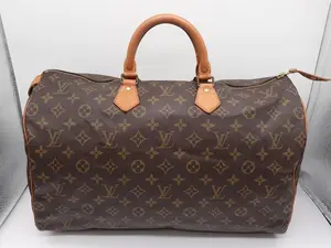 Pre-owned Louis Vuitton Coated Canvas Top Handle Bag Monogram Vintage 1992 Speedy 40
