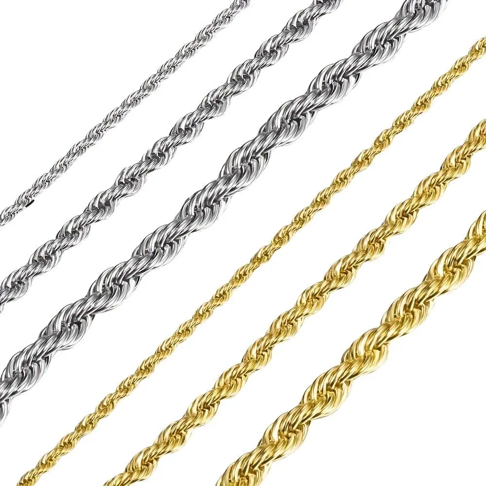 Unisex Cuban Link Chain Necklace in Stainless Steel, 2/3/5mm Smooth Curb Design, 18-24 Inch Lengths, Men's & Women's Fashion Jewelry, Gift for Teen Boys, Cuban Link Design, Men's Accessories, Elegant, Teenage Boy Gifts, Necklaces