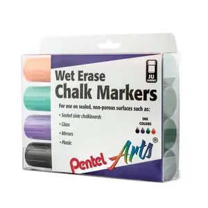Wet Erase Jumbo-Tip Chalk Marker - 4-pack