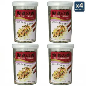 AJISHIMA Ebi Fumi Furikake Rice Seasoning 4-Pack 1.7 Oz Each