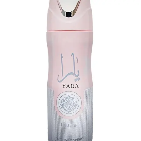 LATTAFA YARA 6.7 oz Chemical-Free Safe Scented Perfume Spray - Fragrance That Starts With A Floral Vanilla-Citrus Fruity Aroma, Long-Lasting Freshener, Youth-Focused Daily Mist, Multi-Use Body Care-Non-Toxic Deodorant, Selfcare Essential