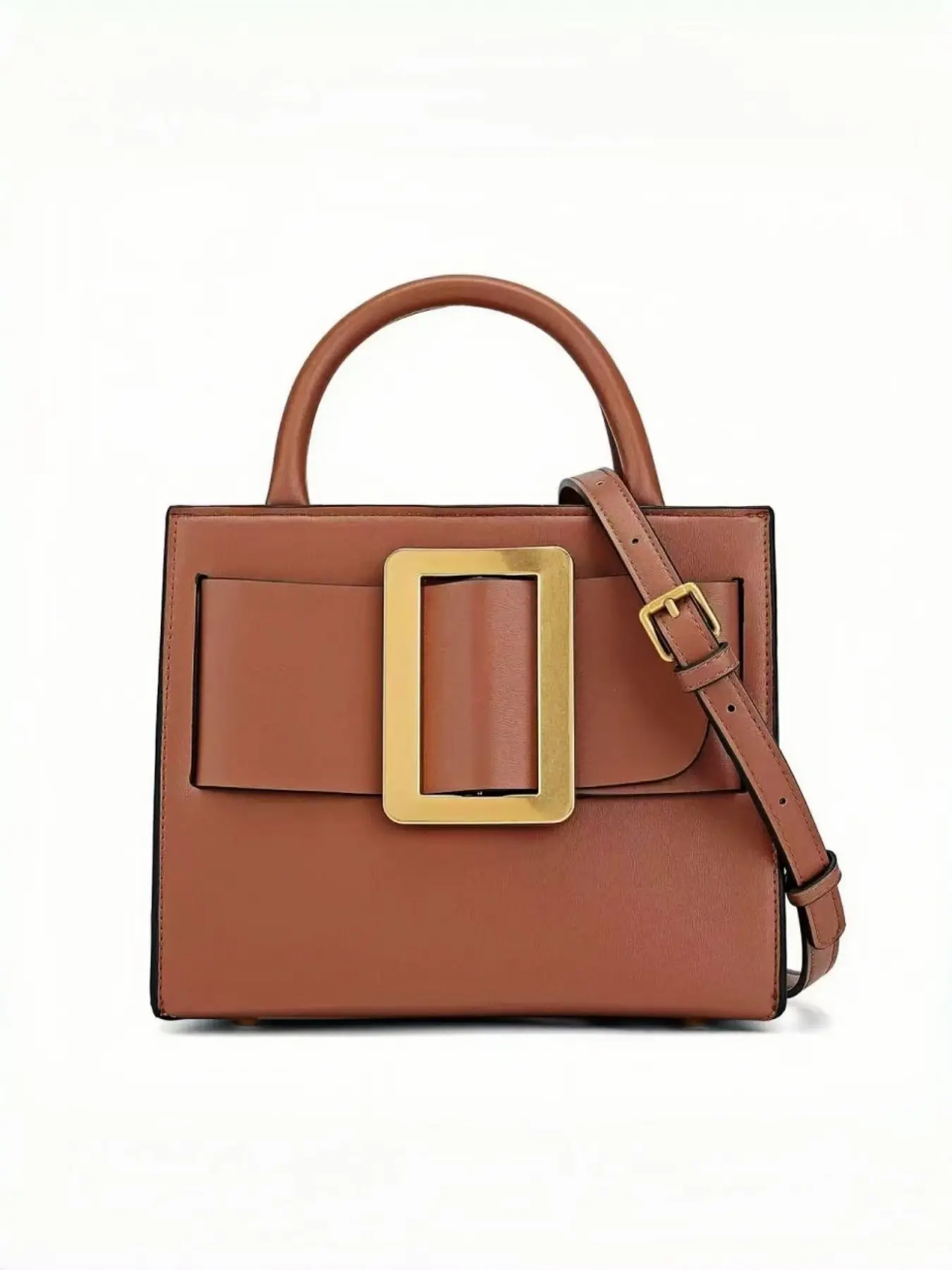 Vintage Metal Buckle Handbag, Lightweight Luxury Crossbody Bag, Fashionable Crossbody Bag, Multicolor Versatile Commuter Women's Bag, Stylish Small Square Purse, Crossbody Shoulder Handbag, Fashion Bags