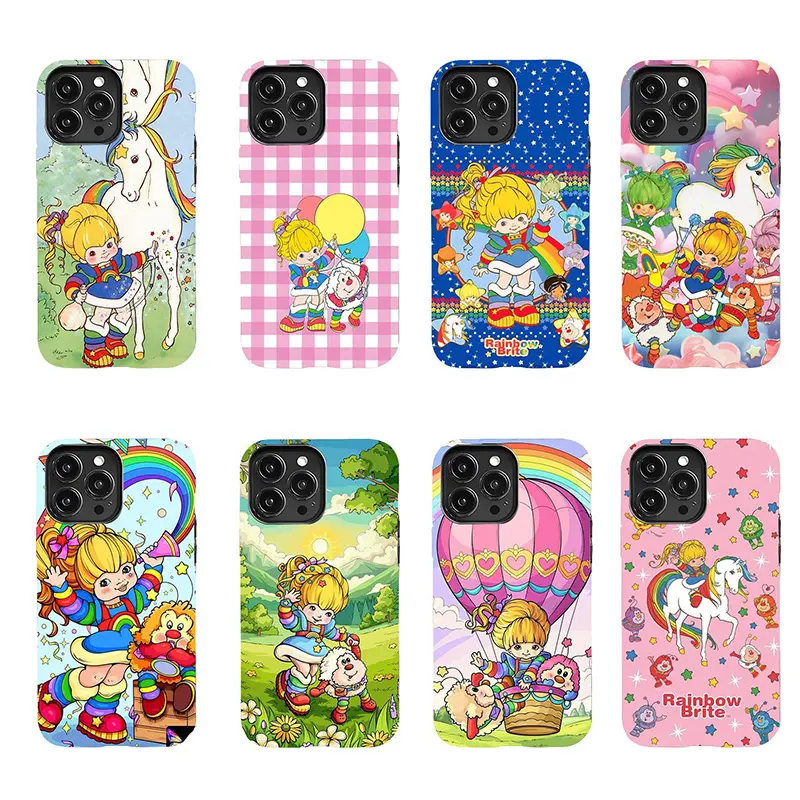 Rainbow Brite Smartphone Case - Drop-Resistant, Stylish, Light Yet Tough Protection Accessory with Full Cover & Beveled Edges, Compatible with iPhone 11-17 Pro Max/Plus, Samsung Galaxy S23-25 & More Devices, Accessories, Precise Cutout, Soft Tpu, Tpu