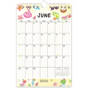 Mini Wall Calendar 2026-2027,19 Months Calendar Runs from June 2026 to December 2027,Small Vertical 6 x 9 inch Desktop/Wall Monthly Planner with Thick Paper for School Office  Organizing