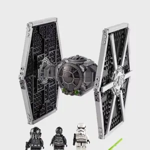 Imperial X-wing Fighter Building Blocks Set, Interstellar Space Fighter Assembled Titanium Fighter Build Model, Toy Boy Party Gift
