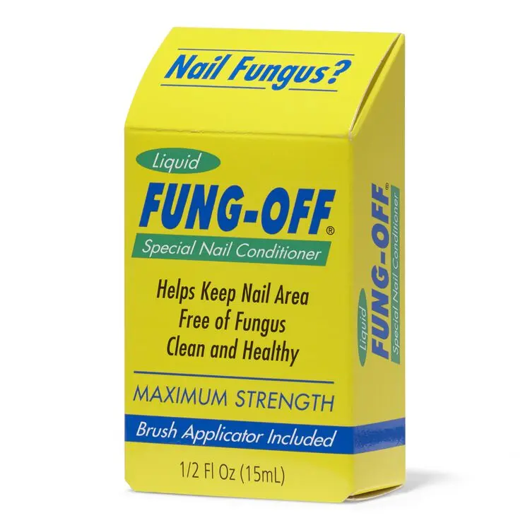 Fung Off Maximum Strength Thymol-Based Acrylic Nail Care Liquid Conditioner, Nail Fungus Prevention Treatment, Unpolished Nails