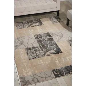 Nourison Maxell Multicolor Ombré Area Rug, Stylish Household Textile for Living Room Decor, Ombré Area Rugs