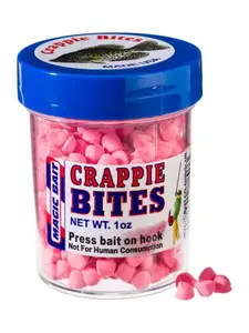 Crappie Bites Magic Bait Pink 1oz - Ideal for Fishing, Versatile Fishing Bait for Crappie Hunting with High Visibility & Potent Attractants