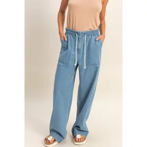 Patch Pocket Denim Pants