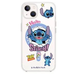 Disney Stitch Transparent Magnetic Phone Case with Hello Stitch Design for Lilo & Stitch Fans Transparent Material & Magnetic Feature