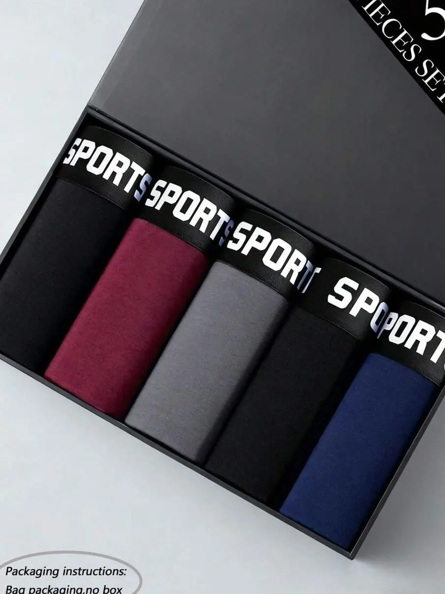 Underwear for men - Men's Loose Fit Boxer Shorts 5-Pack, Breathable Polyester Underwear for Sports and Daily Wear underwear boxers cotton underwear boxers for men