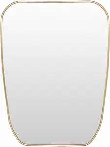 Orbassano Gold Frame Round Mirror